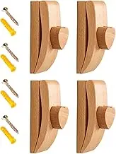 Quilt Hangers for Wall | Rug Hangers for Wall Hangings - Wooden Carpet Blanket Display Clamp Decor for Living Room Bathroom Kitchen
