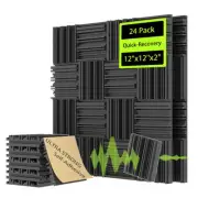 Sound Proof Foam Panels for Walls w/Self-Adhesive Quick-Recovery Acoustic
