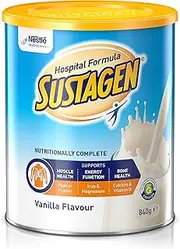 SUSTAGEN Hospital Formula Nutritionally Complete Supplement, High Protein, Low GI, Vanilla Flavour, 840g