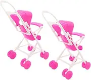 Doll House Stroller Simulation Mini Stroller for Dolls Plastic for Boys and Girls' Pretend Play