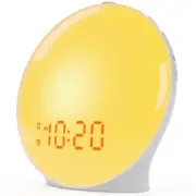 Wake Up Light Sunrise Alarm Clock for Kids, Heavy Sleepers, Bedroom, with Sun...