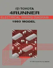 1993 Toyota 4Runner Wiring Diagrams Schematics Layout Factory OEM