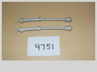 O Scale Pewter Metal Street Lights (2) Set Model Train Layout Accessory #4751