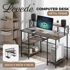 Levede 120CM Computer Gaming Desk Home Office Study Table Sliding Keyboard Shelf