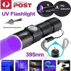 UV Rechargeable LED Flashlight Inspection Lamp Torch USB Blacklight Light 395 NM