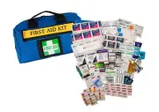 UFirst First Aid Kit Camping, Caravan, Outdoor & 4WD in Blue Zippered Case