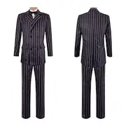 Wednesday Addams Addams family Gomez Addams Coat Blouse / Shirt Pants Gothic Movie Cosplay for Men's Adults' Masquerade