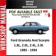 FORD GRANADA SCORPIO 1990 1991 1992 1993 1994 SERVICE REPAIR WORKSHOP MANUAL