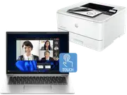 HP EliteBook 840 14 inch G11 Notebook PC, Silver + HP LaserJet Pro 4001dn Printer
