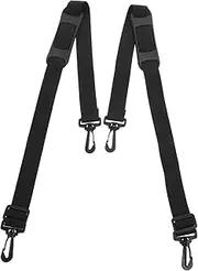 CIMAXIC 1 Pair Replacement Shoulder Strap Universal Adjustable Widened Bag Strap With Hooks For Laptop Violin Viola Cello Musical Instrument Case