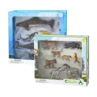 在飛比找momo購物網優惠-【collectA】野生動物禮盒+海洋動物禮盒(英國高擬真模