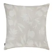 Fallen Flowers Beige Linen Cushion- 60x60cm