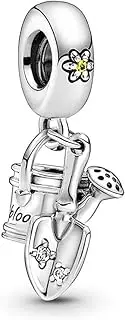 [Generic] Watering Can & Trowel Dangle Charm 925 Sterling Silver Charm Compatible with Pandora Charms,and Many Other UK Charm Bracelets., Metal