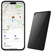 Rechargeable Thin Wallet Tracker Card Works with Apple Find My App