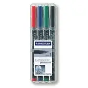 Staedtler Lumocolor Ohp Pen Permanent Superfine 0.4Mm Line Assorted Colours Pack