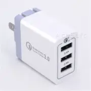 High-Voltage Lightweight 3Port QC3.0 Charger for Samsung Galaxy S8 Active G892A
