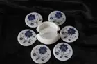 Champagne Coaster Set with Pietra Dura Art Marble Tea Coaster for Office 4.5"