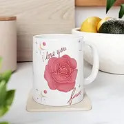 Valentine's Day/Ceramic Mug 11oz/House Warming/Home Decor/Kitchen Decor/Office Decor/for Him/for Her/for Friend