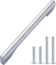 Amazon Basics Wide Die Cast Cabinet Handle, 6.57-inch Length (6.3-inch Hole Center), Polished Chrome, 10-Pack