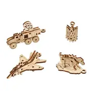 45pc U-Fidgets Bravery Mechanical DIY Kit Wooden 3D Puzzle/Model Gift Set 14+