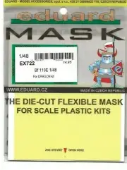 Eduard Bf-110E Masks for the Dragon Kit in 1/48 EX 722 DO ST
