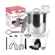 Canning pot with rack and lid - Water bath canner for canning - Complete prem...