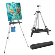 Art Easel Stand for Display Aluminum Adjustable Easel Height up to 61-Inch wi...