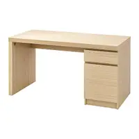 在飛比找IKEA優惠-IKEA 書桌/工作桌, 實木貼皮, 染白橡木