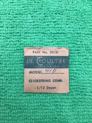 Jaeger LeCoultre Clickspring Comb Cal. 410 Part 434 NOS