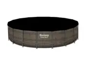 Bestway Flowclear Round 18' Pool Cover for Above Ground Frame Pools (Cover Only)