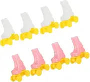 JOINPAYA Miniature Doll Roller Skates 4 Sets Decorative Skate Shoes for Dollhouse Toy Accessories