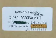 CL082-203GBW RCD COMP RES 20K SIP ISOLATED 8 PIN ROHS 50 PIECES