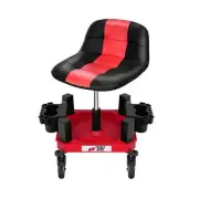 Rolling Shop Stool with Wheels, Adjustable Garage Mechanic Stool Seat Shop Ro...
