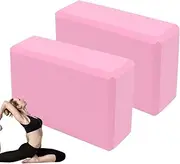 Exercise Block | 2x Dance Blocks for Stretching | Wedge Stretcher Balance Slip-Resistant Workout Tools for Hot Yoga Gym Beginners Handstand Home Sports Squatting Stretching Meditation