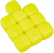 Generic 2X Set of 10 Blank Six Sided Dice for Custom Projects and Educational Activities