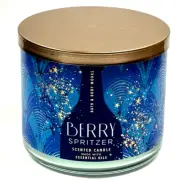 NEW BATH & BODY WORKS BERRY SPRITZER LARGE 3-WICK SCENTED 14.5 OZ FILLED CANDLE
