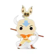 Collectible Funko Pop Pin Avatar the Last Airbender Aang with Momo Ages 6+