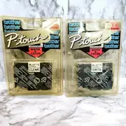 Brother P-Touch Tape Cassette TZ-241 Laminated Black Labels on White & Clear