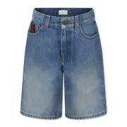 [Gucci] Gucci Web-stripe Denim Shorts 10 A BLUE