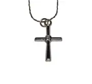 16" Necklace w/ Straight Leg Cross - Keep Case Included
