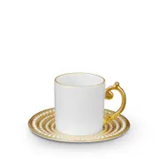 L'Objet Perlee Gold Espresso Cup & Saucer
