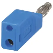 Blue Quality Banana Plug - Piggy Back