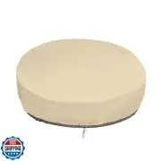 SunPatio Round Patio Daybed Cover 88 Inch, Heavy Duty Waterproof Outdoor Cano