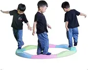 Balance Stepping Stones for Kids 8-Piece Set, Indoor and Outdoor Balance Blocks, Non-Slip Texture, Promote Coordination, Balance, Strength, Gym Toys/7628 (Color : Style2)
