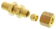 Legris STRAIGHT BULKHEAD COUPLERS 5Pcs Brass,Compression Fitting-6mm,8mm Or 12mm
