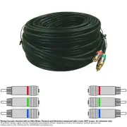 Cable Coax Coaxial RCA 3:3 Video RGB Component 65FT #201924