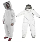 Professional Beekeeper Suit Bee Keeping All Body Hooded Beekeeping Coat New L