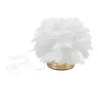 (White)Plume Bedside Table Lamp E27 Decorative Modern Plume Night Light AU