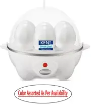 Kent Egg Boiler Cooker Poached Soft Medium Hard-Boiled Boiler 7Egg Capacity Easy