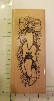 String of Chiles CTMH P124 Wood Mount Rubber Stamp New bow salsa chipotle